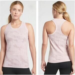 Athleta Momentum Camo Tank Delicate Pink L